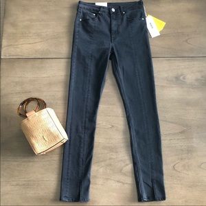 H&M Slit-Hem Skinny Jeans